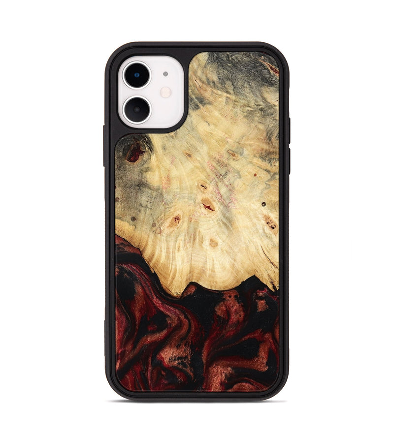 iPhone 11 Wood Phone Case - Glenna (Red, 802187)
