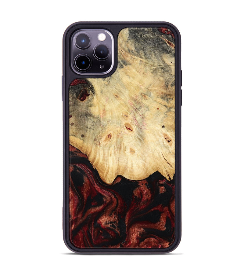 iPhone 11 Pro Max Wood Phone Case - Glenna (Red, 802187)