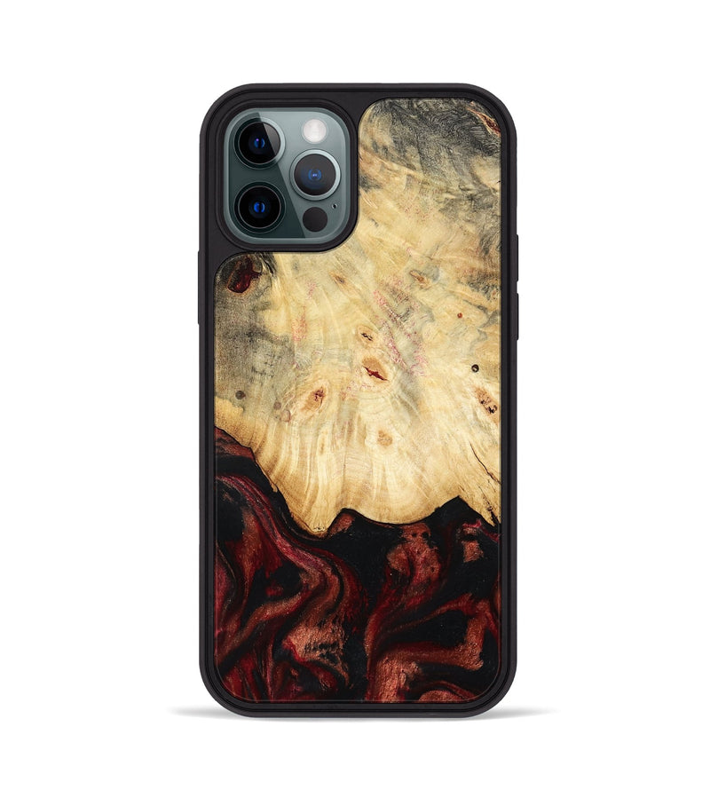 iPhone 12 Pro Wood Phone Case - Glenna (Red, 802187)