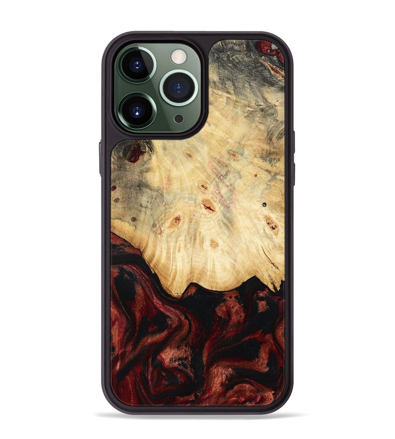 iPhone 13 Pro Max Wood Phone Case - Glenna (Red, 802187)