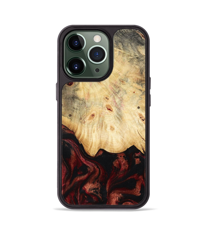 iPhone 13 Pro Wood Phone Case - Glenna (Red, 802187)
