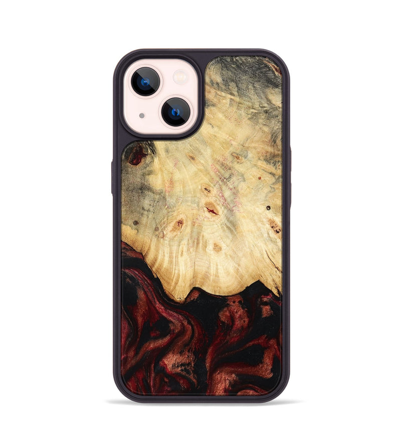 iPhone 14 Wood Phone Case - Glenna (Red, 802187)