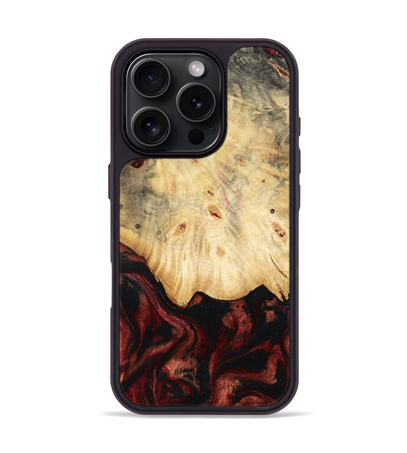 iPhone 16 Pro Wood Phone Case - Glenna (Red, 802187)