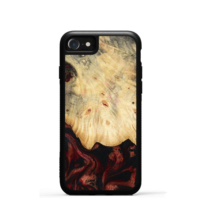 iPhone SE Wood Phone Case - Glenna (Red, 802187)
