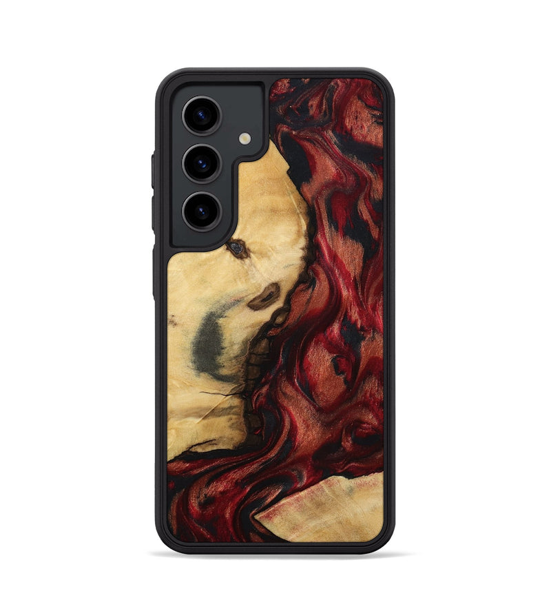 Galaxy S24 Wood Phone Case - Lutie (Red, 802188)