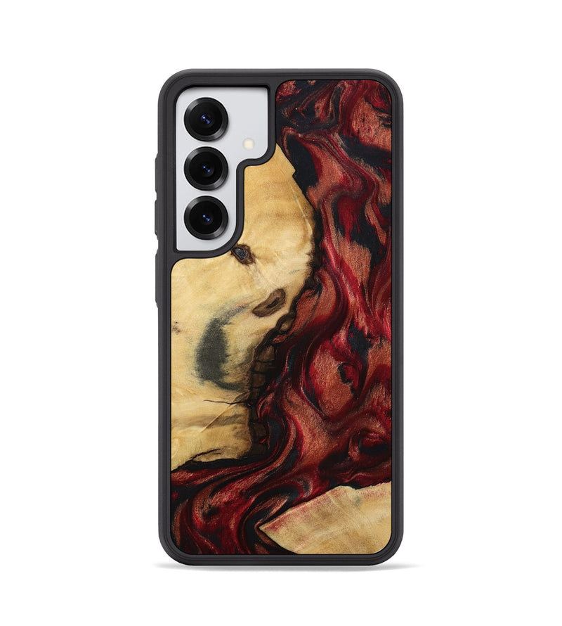 Galaxy S25 Wood Phone Case - Lutie (Red, 802188)