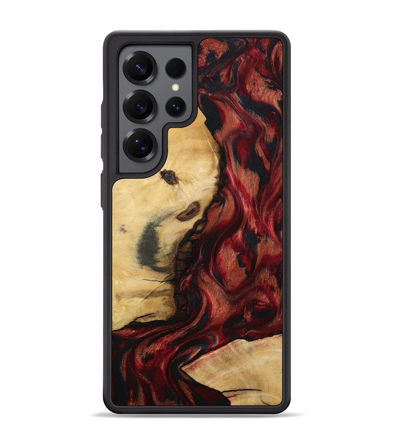 Galaxy S25 Ultra Wood Phone Case - Lutie (Red, 802188)