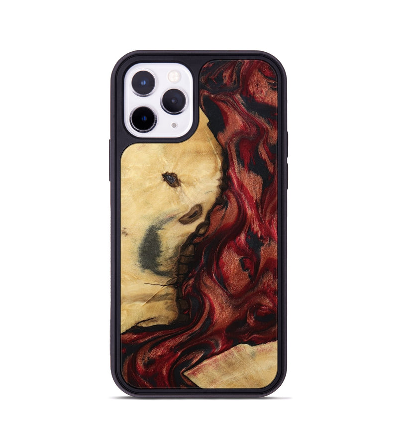 iPhone 11 Pro Wood Phone Case - Lutie (Red, 802188)