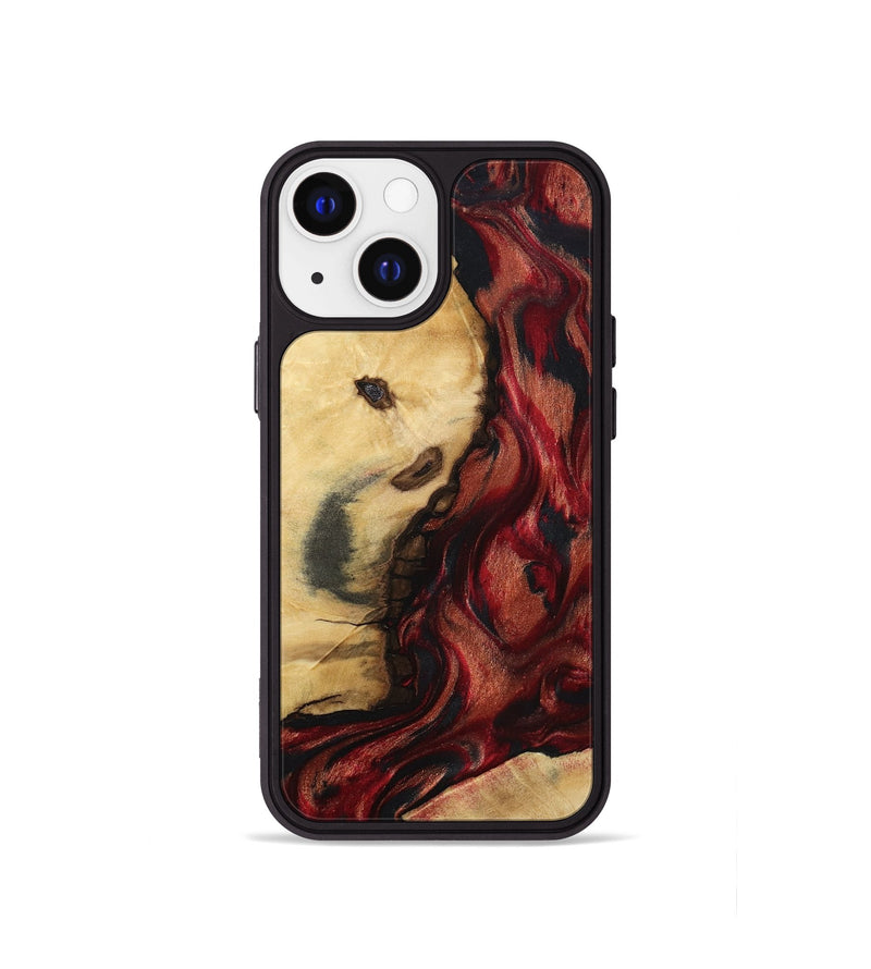 iPhone 13 mini Wood Phone Case - Lutie (Red, 802188)