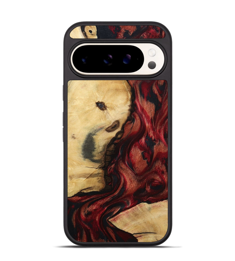 Pixel 9 Pro Wood Phone Case - Lutie (Red, 802188)