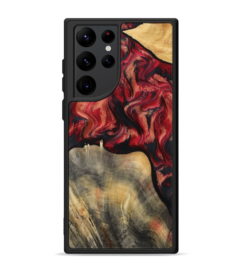 Galaxy S22 Ultra Wood Phone Case - Randy (Red, 802189)