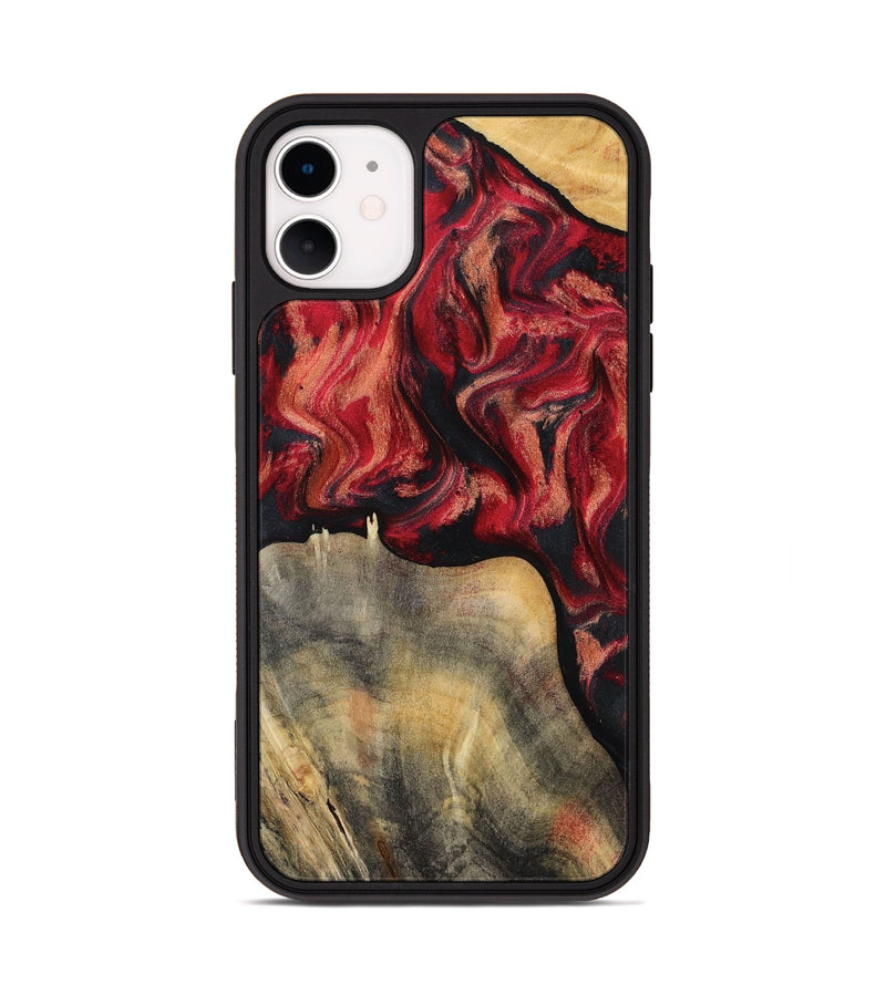 iPhone 11 Wood Phone Case - Randy (Red, 802189)