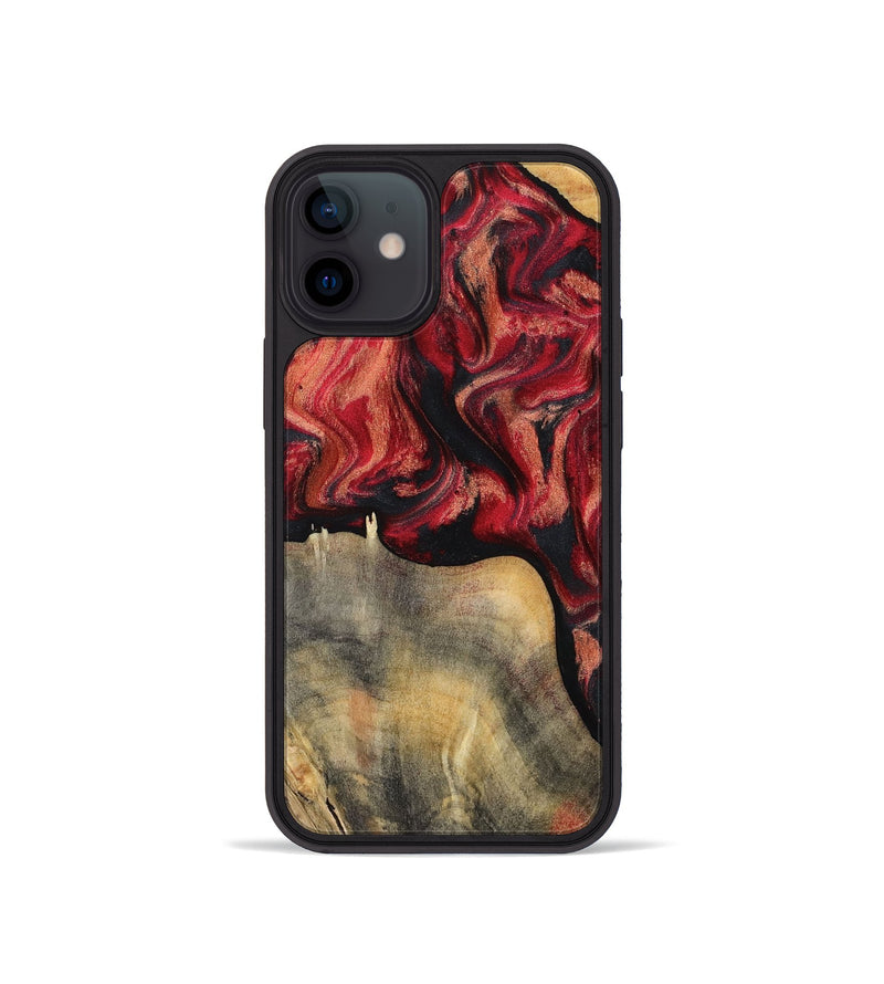 iPhone 12 mini Wood Phone Case - Randy (Red, 802189)