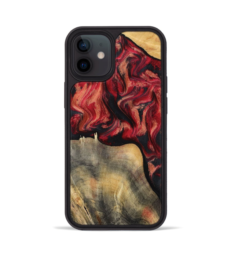 iPhone 12 Wood Phone Case - Randy (Red, 802189)