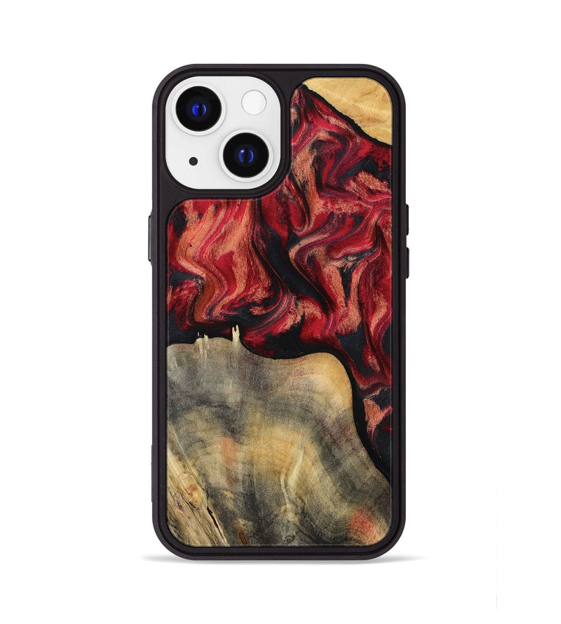 iPhone 13 Wood Phone Case - Randy (Red, 802189)