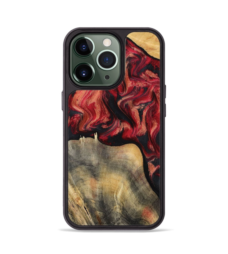 iPhone 13 Pro Wood Phone Case - Randy (Red, 802189)