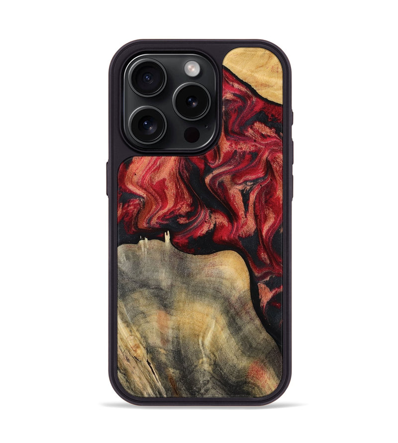iPhone 15 Pro Wood Phone Case - Randy (Red, 802189)