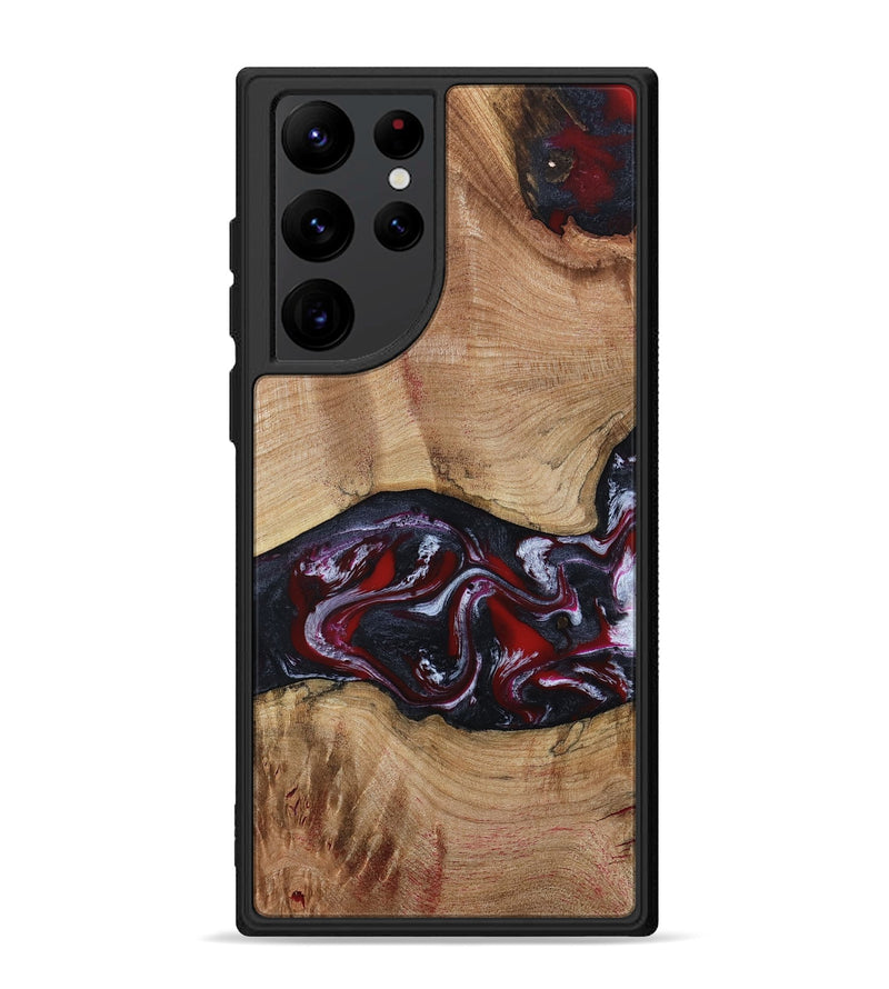 Galaxy S22 Ultra Wood Phone Case - Jair (Red, 802190)