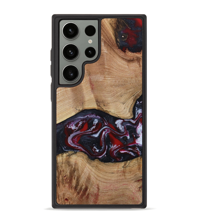 Galaxy S23 Ultra Wood Phone Case - Jair (Red, 802190)