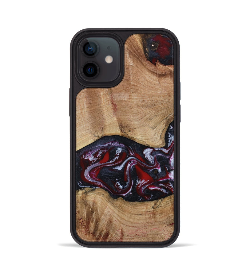 iPhone 12 Wood Phone Case - Jair (Red, 802190)
