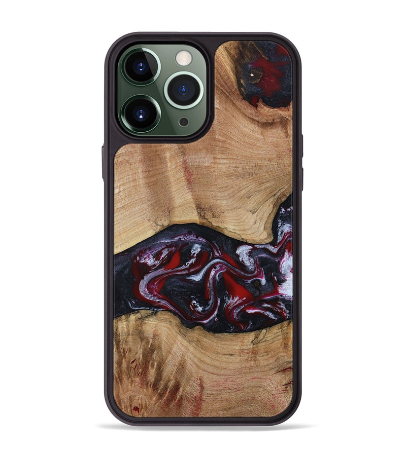 iPhone 13 Pro Max Wood Phone Case - Jair (Red, 802190)