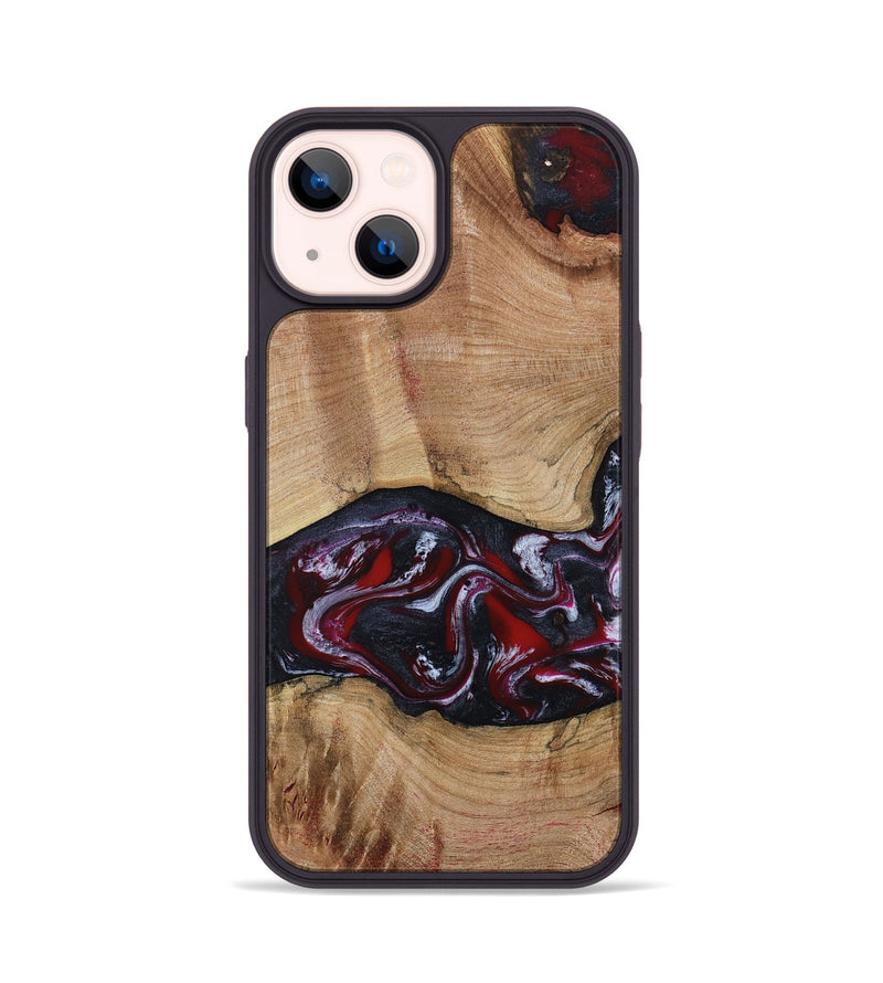iPhone 14 Wood Phone Case - Jair (Red, 802190)