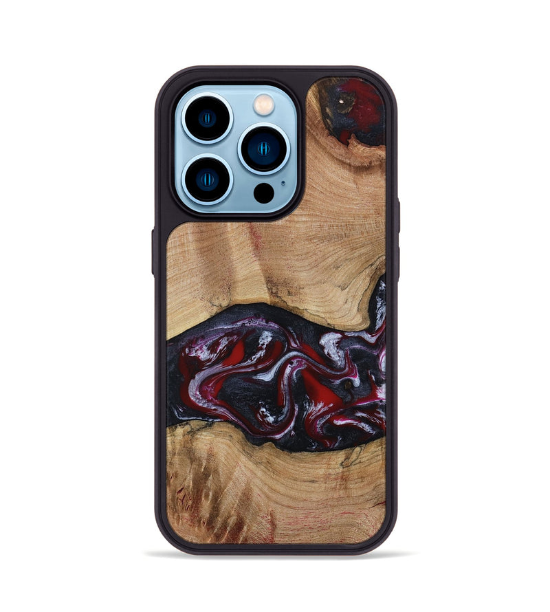 iPhone 14 Pro Wood Phone Case - Jair (Red, 802190)