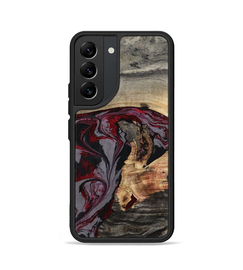 Galaxy S22 Wood Phone Case - Velvet (Red, 802191)