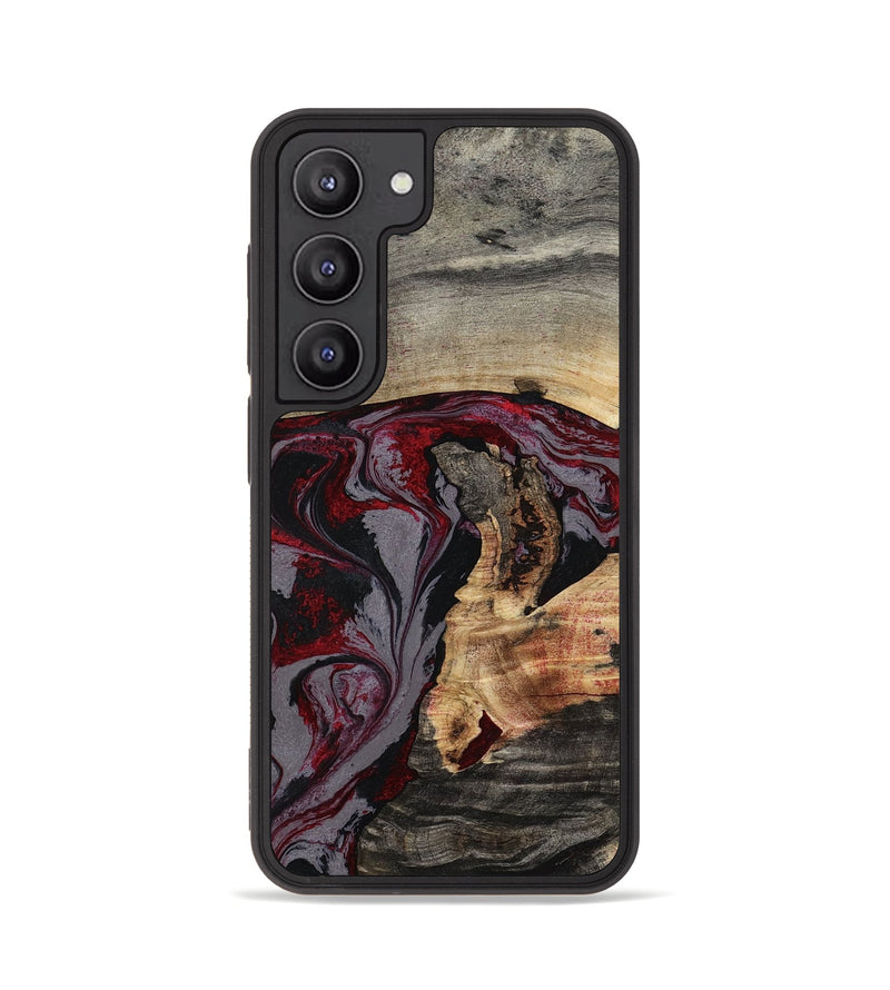Galaxy S23 Wood Phone Case - Velvet (Red, 802191)
