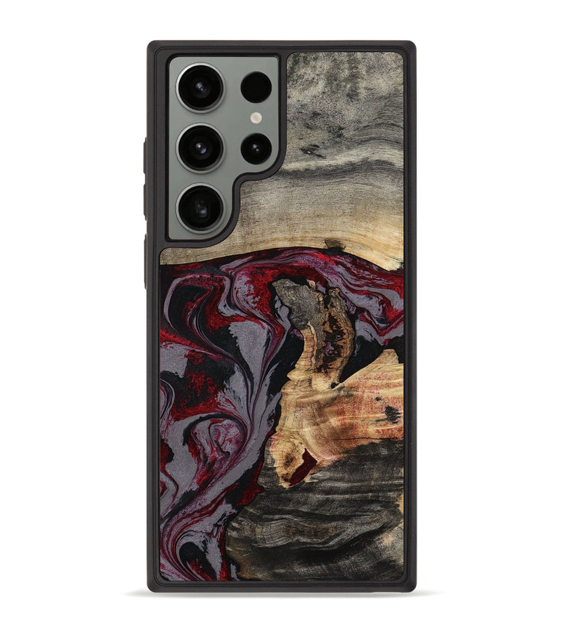 Galaxy S23 Ultra Wood Phone Case - Velvet (Red, 802191)