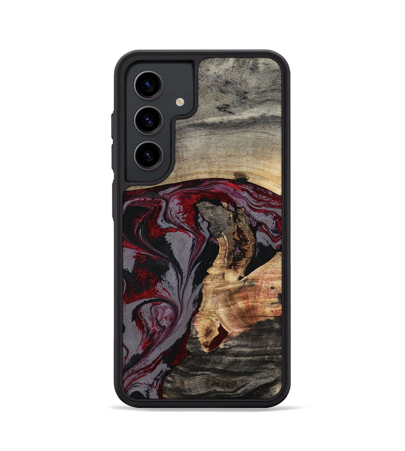 Galaxy S24 Wood Phone Case - Velvet (Red, 802191)