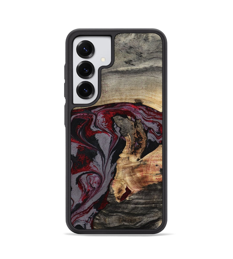 Galaxy S25 Wood Phone Case - Velvet (Red, 802191)