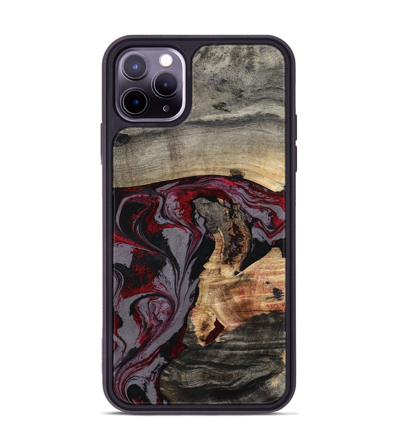 iPhone 11 Pro Max Wood Phone Case - Velvet (Red, 802191)