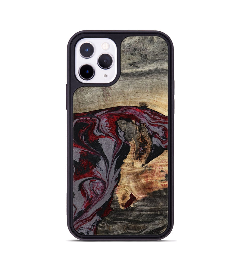 iPhone 11 Pro Wood Phone Case - Velvet (Red, 802191)