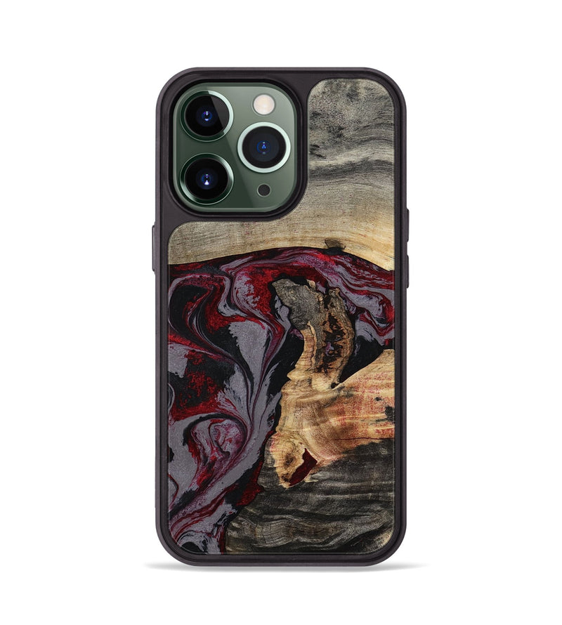 iPhone 13 Pro Wood Phone Case - Velvet (Red, 802191)