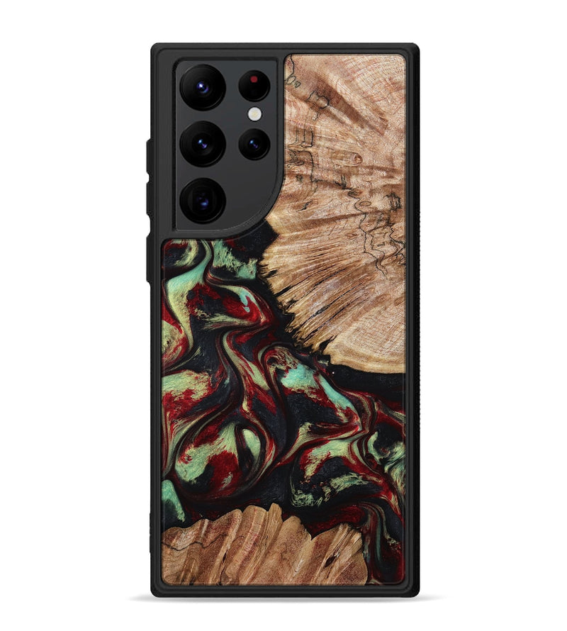 Galaxy S22 Ultra Wood Phone Case - Burton (Red, 802192)