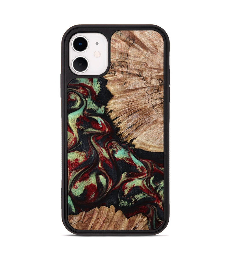 iPhone 11 Wood Phone Case - Burton (Red, 802192)