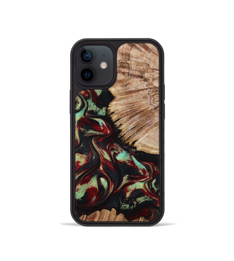 iPhone 12 mini Wood Phone Case - Burton (Red, 802192)