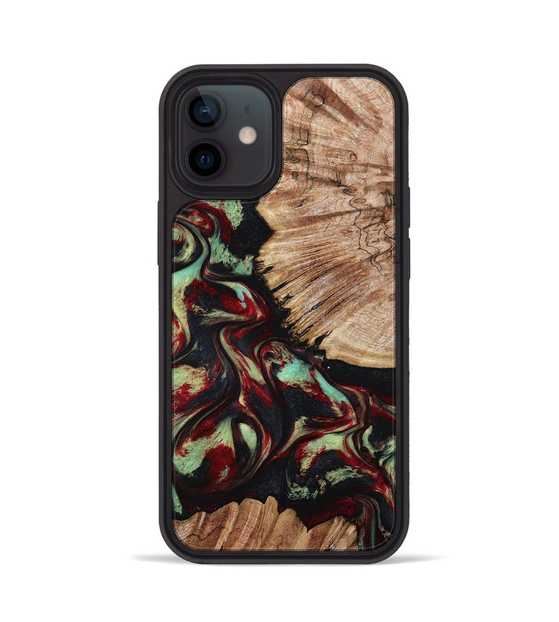 iPhone 12 Wood Phone Case - Burton (Red, 802192)