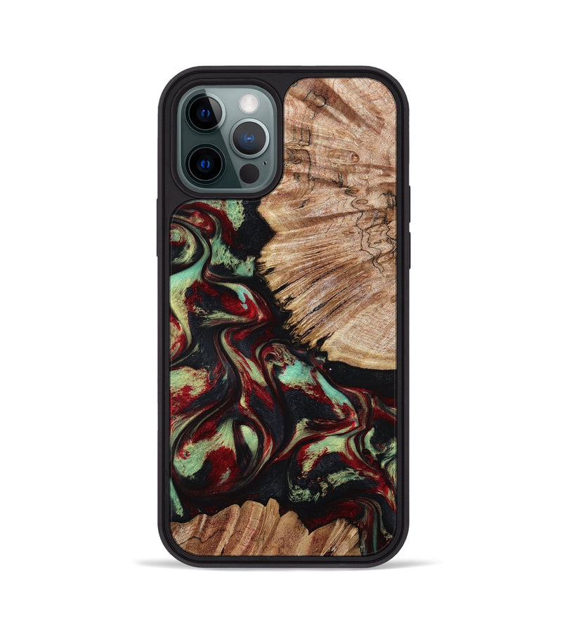 iPhone 12 Pro Wood Phone Case - Burton (Red, 802192)