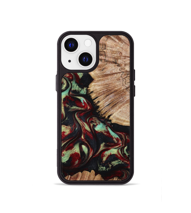 iPhone 13 mini Wood Phone Case - Burton (Red, 802192)