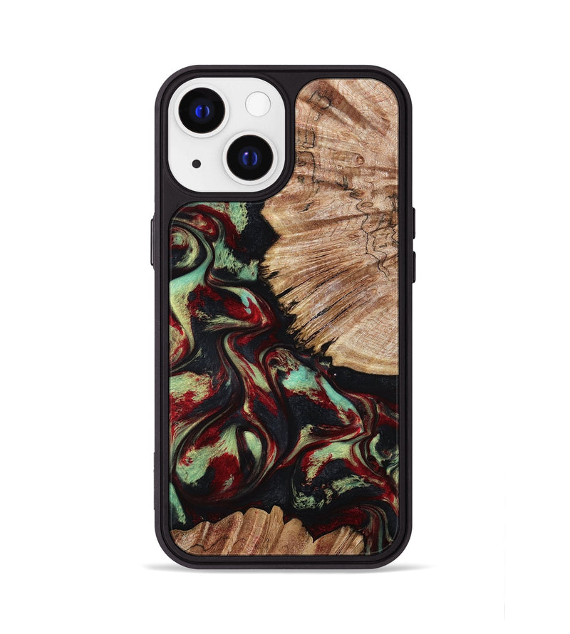 iPhone 13 Wood Phone Case - Burton (Red, 802192)