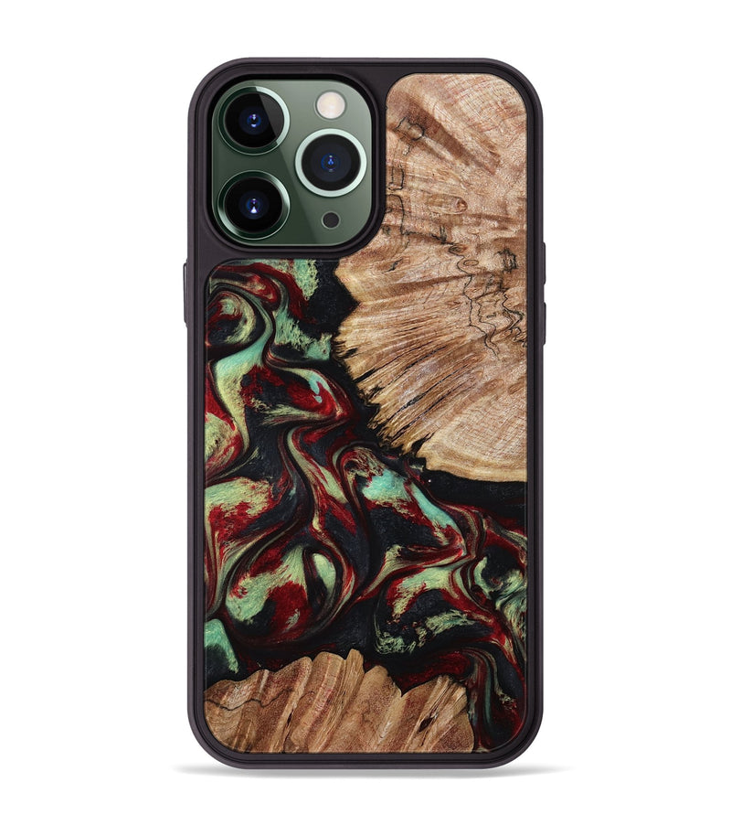 iPhone 13 Pro Max Wood Phone Case - Burton (Red, 802192)
