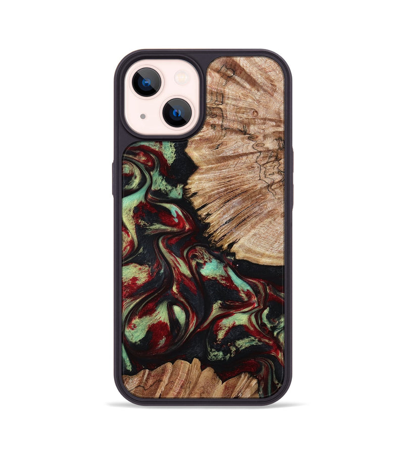 iPhone 14 Wood Phone Case - Burton (Red, 802192)