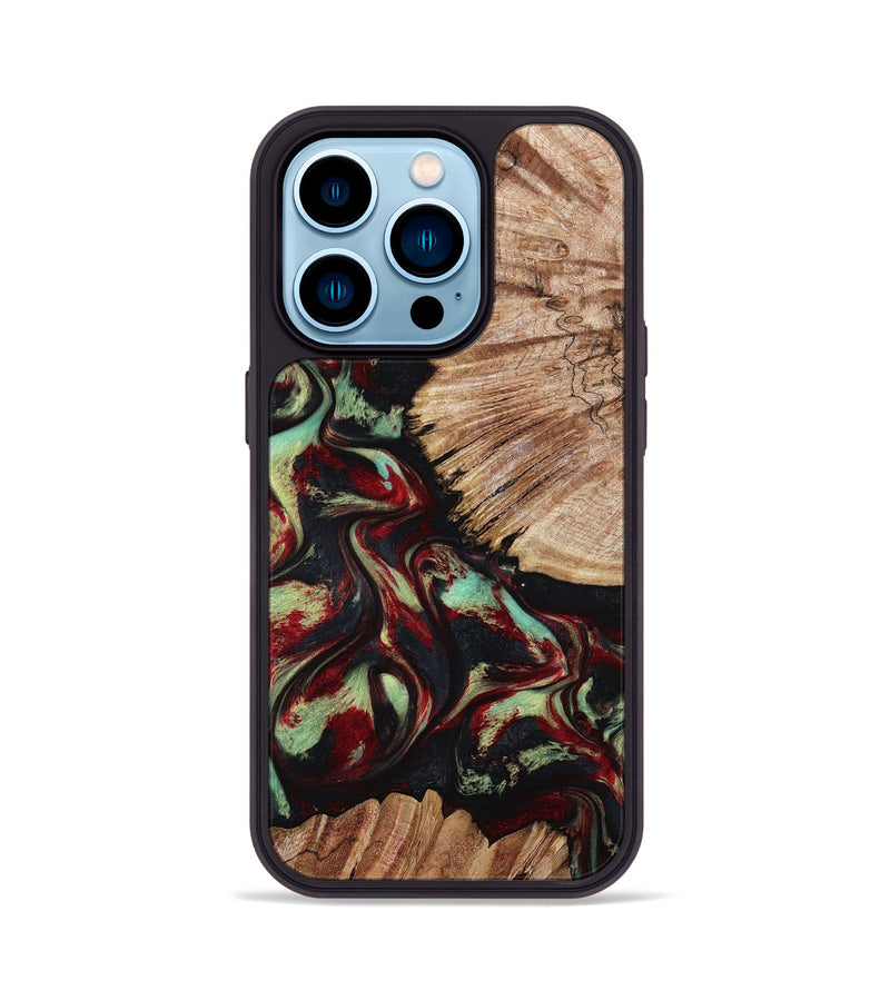 iPhone 14 Pro Wood Phone Case - Burton (Red, 802192)