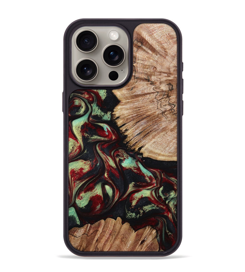 iPhone 15 Pro Max Wood Phone Case - Burton (Red, 802192)