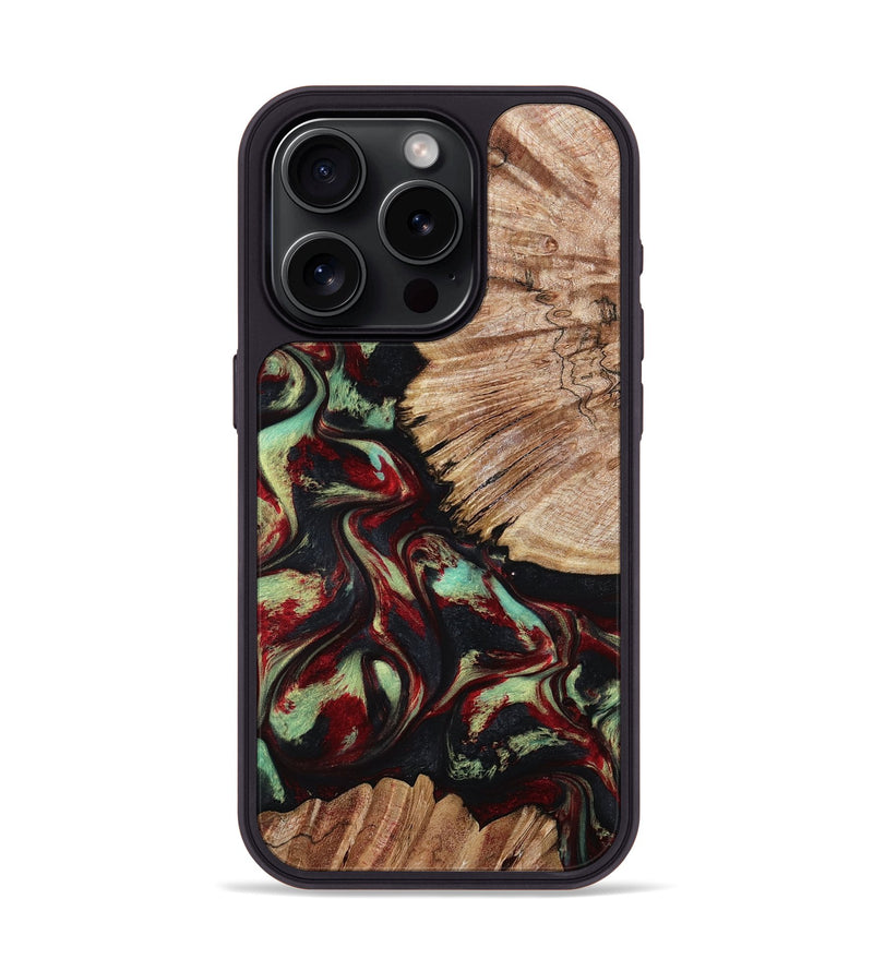 iPhone 15 Pro Wood Phone Case - Burton (Red, 802192)