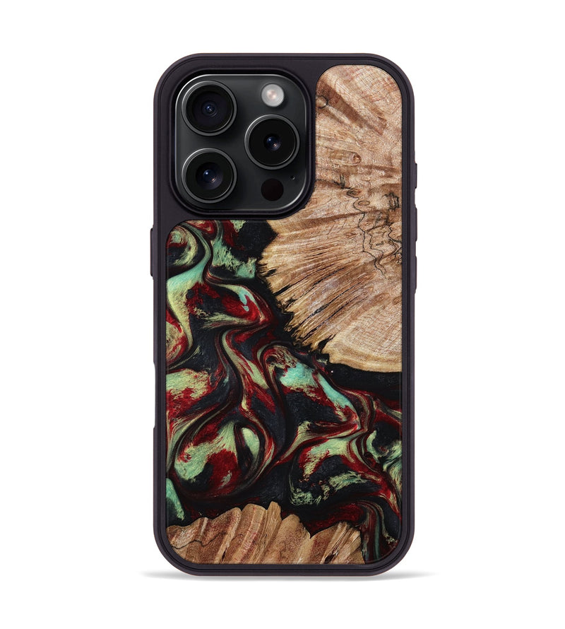 iPhone 16 Pro Wood Phone Case - Burton (Red, 802192)