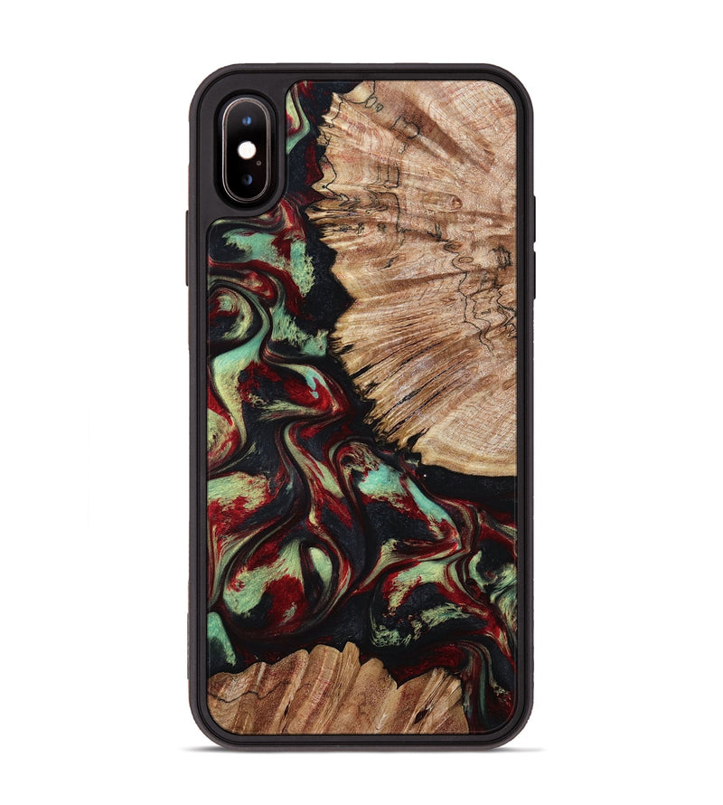 iPhone Xs Max Wood Phone Case - Burton (Red, 802192)