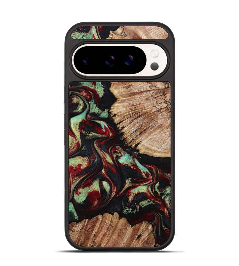 Pixel 9 Wood Phone Case - Burton (Red, 802192)